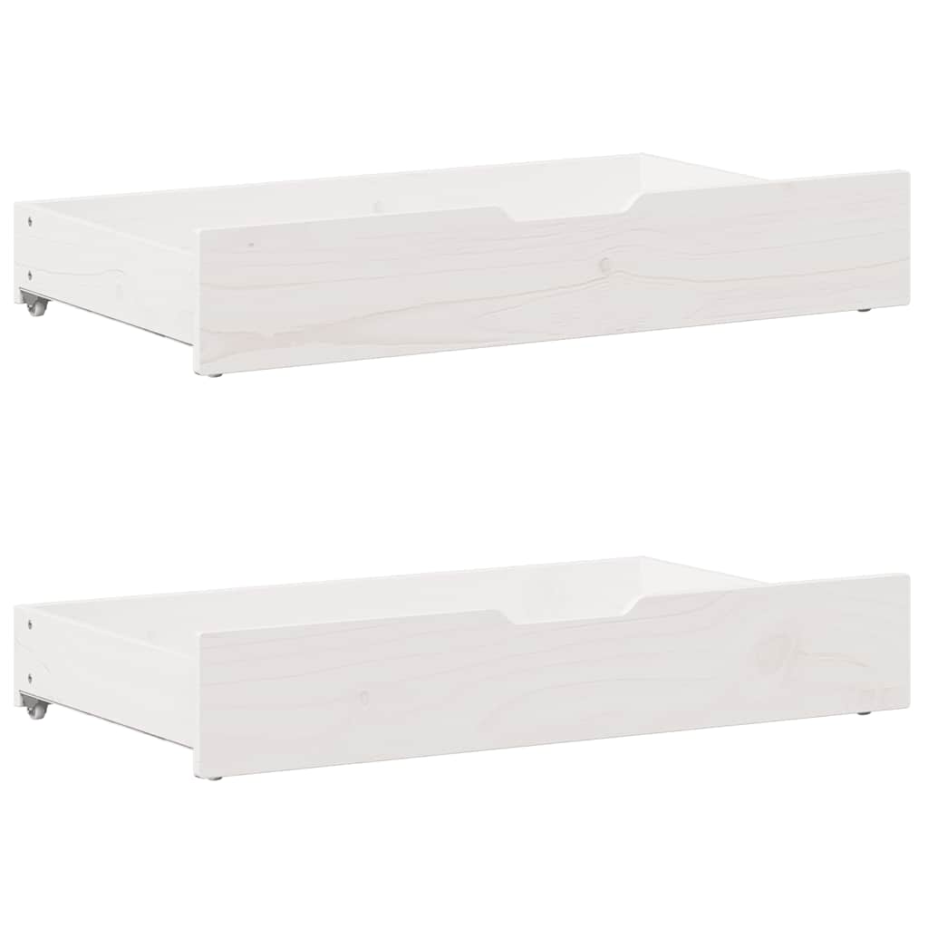 vidaXL Bed frame without Mattress White 135x190 cm Double Solid Wood Pine