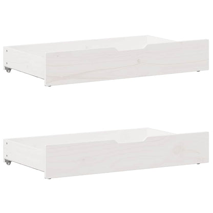 vidaXL Bed frame without Mattress White 135x190 cm Double Solid Wood Pine