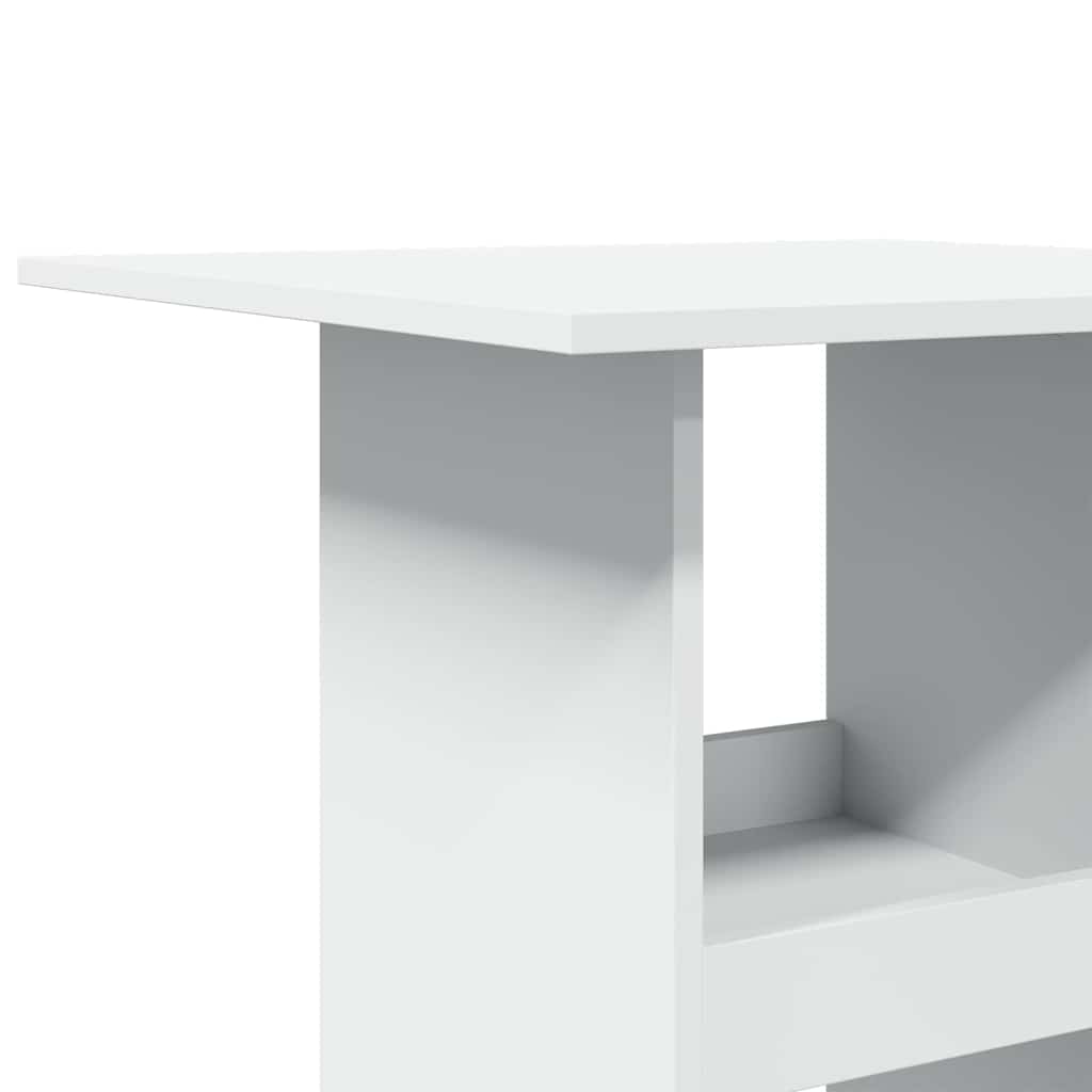 vidaXL Bar Table with Storage White 60x60x102 cm Engineered Wood
