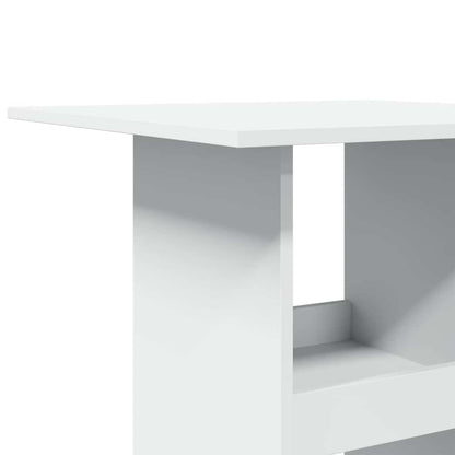 vidaXL Bar Table with Storage White 60x60x102 cm Engineered Wood