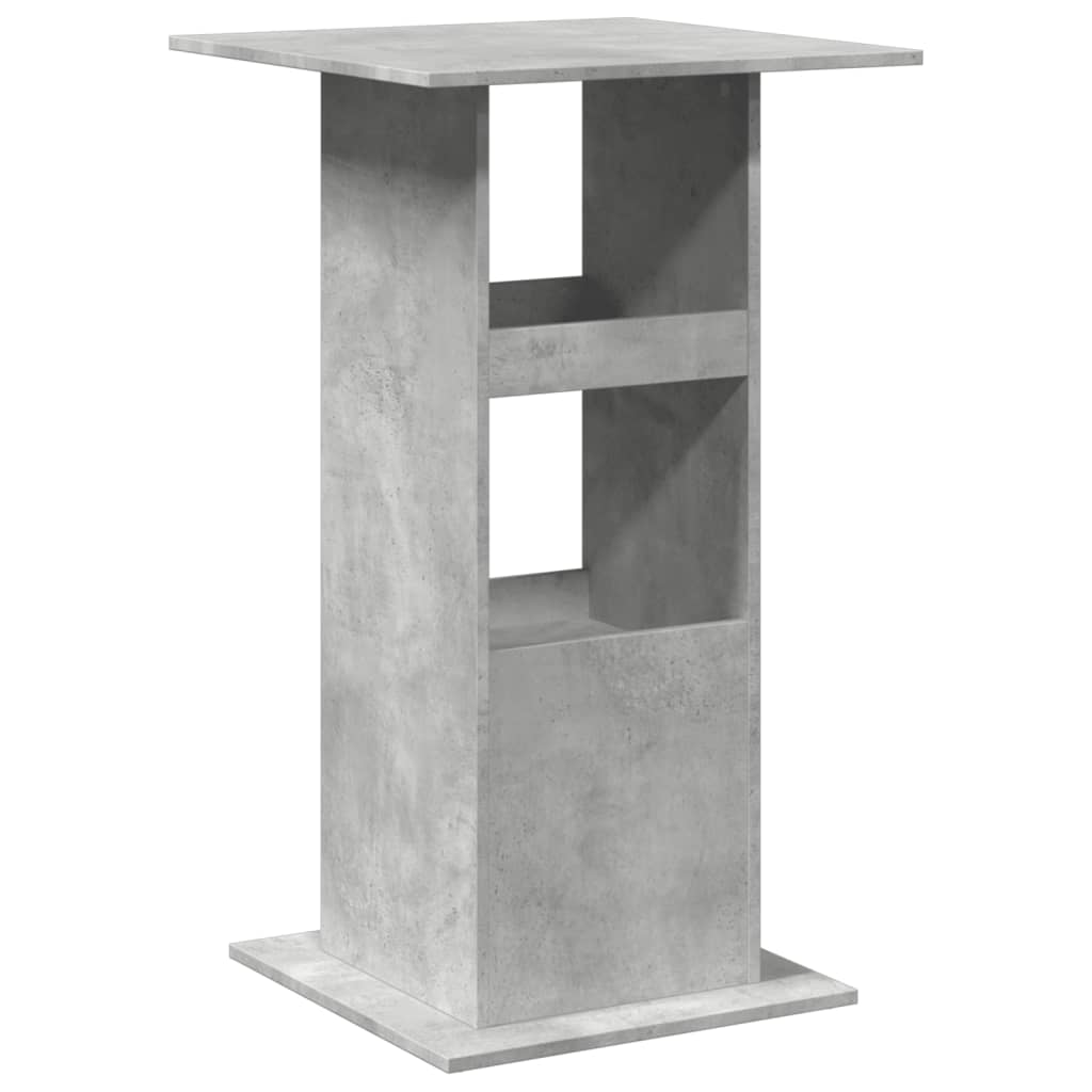 vidaXL Bar Table with Storage Concrete Grey 60x60x102 cm Engineered Wood