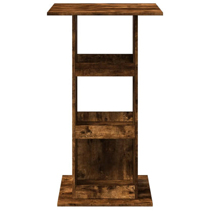 vidaXL Bar Table with Storage Smoked Oak 60x60x102 cm Engineered Wood