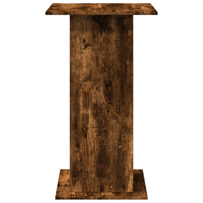 vidaXL Bar Table with Storage Smoked Oak 60x60x102 cm Engineered Wood