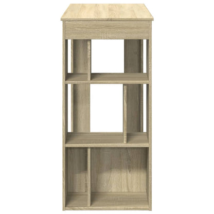 vidaXL Bar Table with Racks Sonoma Oak 102x50x103.5 cm Engineered Wood