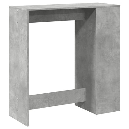 vidaXL Bar Table with Racks Concrete Grey 101x40x103.5 cm Engineered Wood