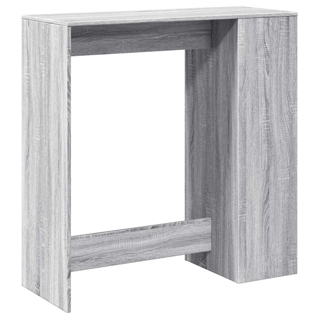 vidaXL Bar Table with Racks Grey Sonoma 101x40x103.5cm Engineered Wood