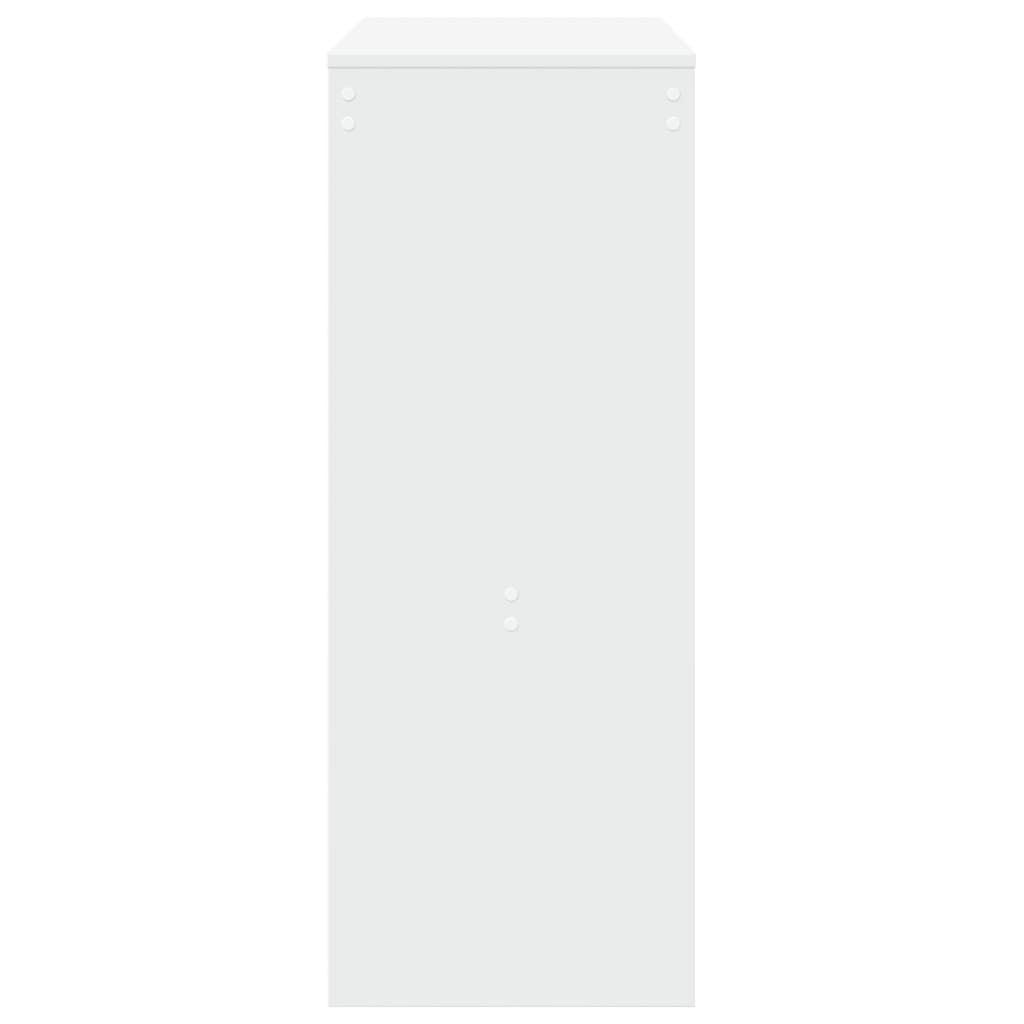 vidaXL Bar Table with Racks White 90x40x103.5 cm Engineered Wood