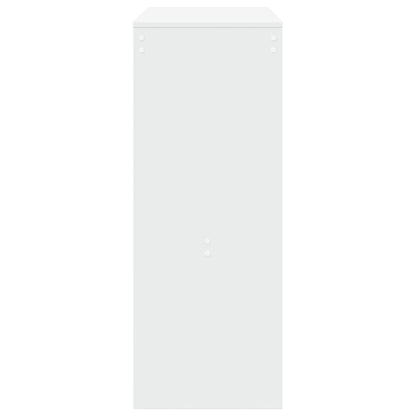 vidaXL Bar Table with Racks White 90x40x103.5 cm Engineered Wood