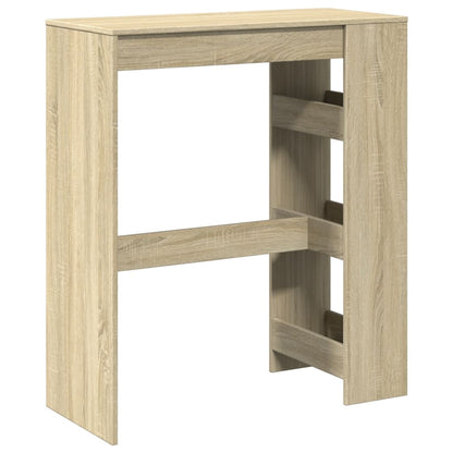 vidaXL Bar Table with Racks Sonoma Oak 90x40x103.5 cm Engineered Wood