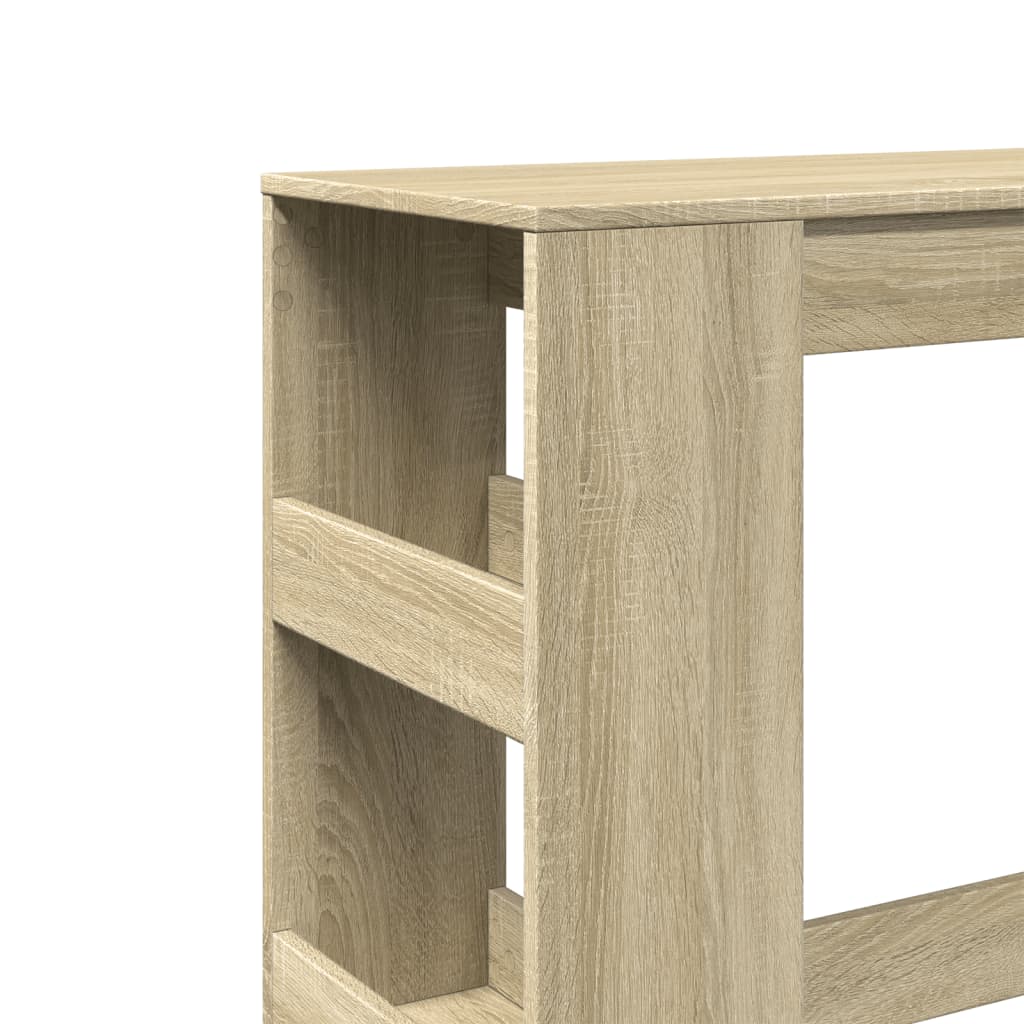 vidaXL Bar Table with Racks Sonoma Oak 90x40x103.5 cm Engineered Wood