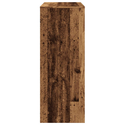 vidaXL Bar Table with Racks Old Wood 90x40x103.5 cm Engineered Wood