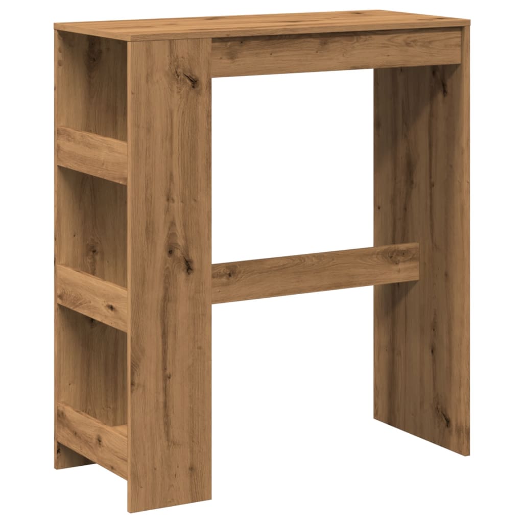 vidaXL Bar Table with Racks Artisan Oak 90x40x103.5 cm Engineered Wood