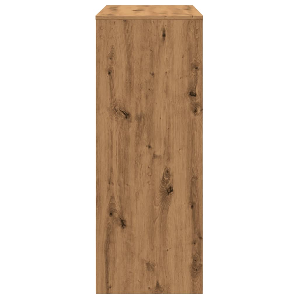 vidaXL Bar Table with Racks Artisan Oak 90x40x103.5 cm Engineered Wood