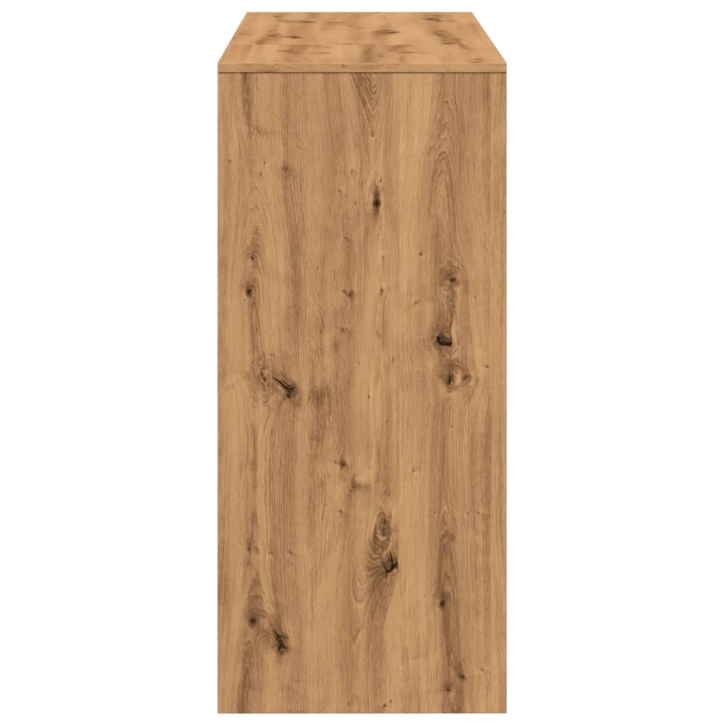 vidaXL Bar Table with Shelf Artisan Oak 124x46x103.5 cm Engineered Wood
