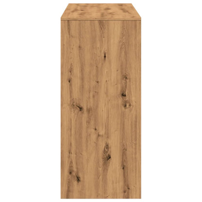 vidaXL Bar Table with Shelf Artisan Oak 124x46x103.5 cm Engineered Wood