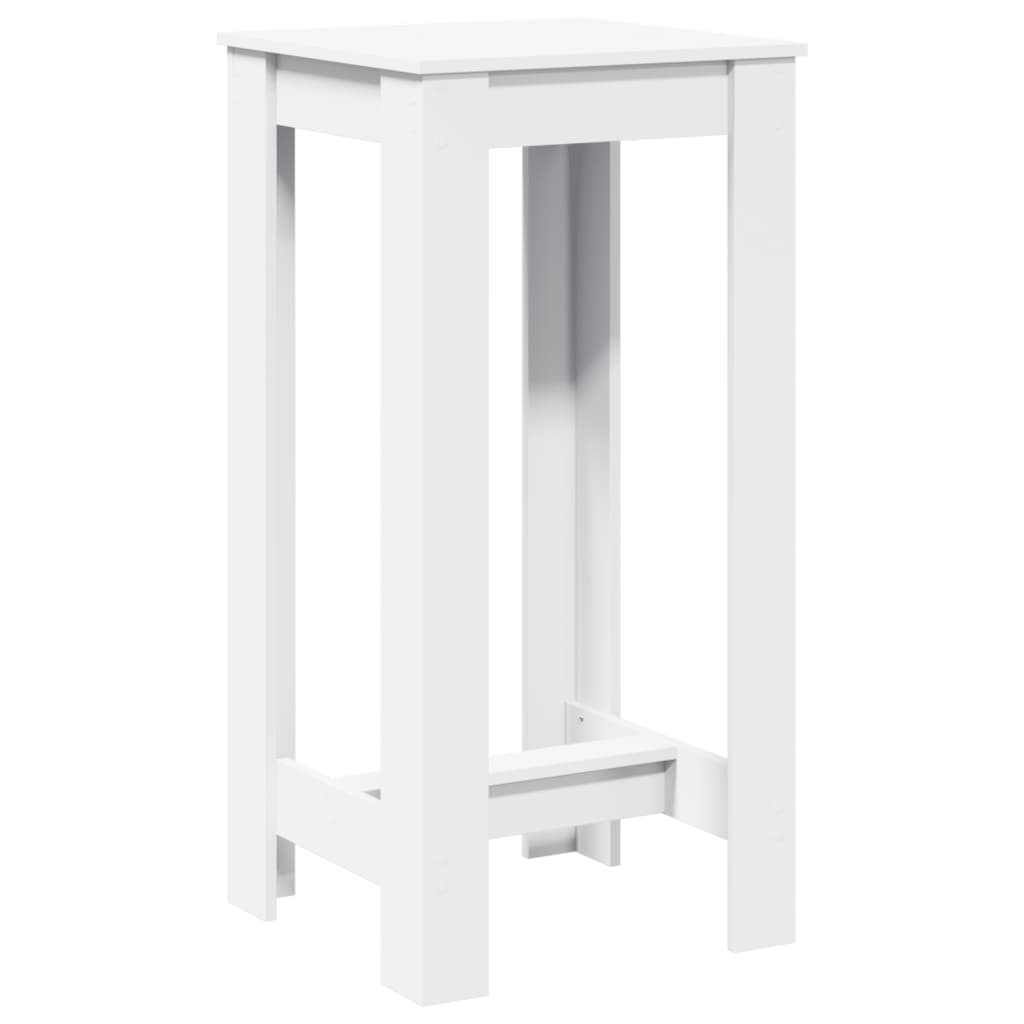 vidaXL Bar Table White 51x50x103,5 cm Engineered Wood
