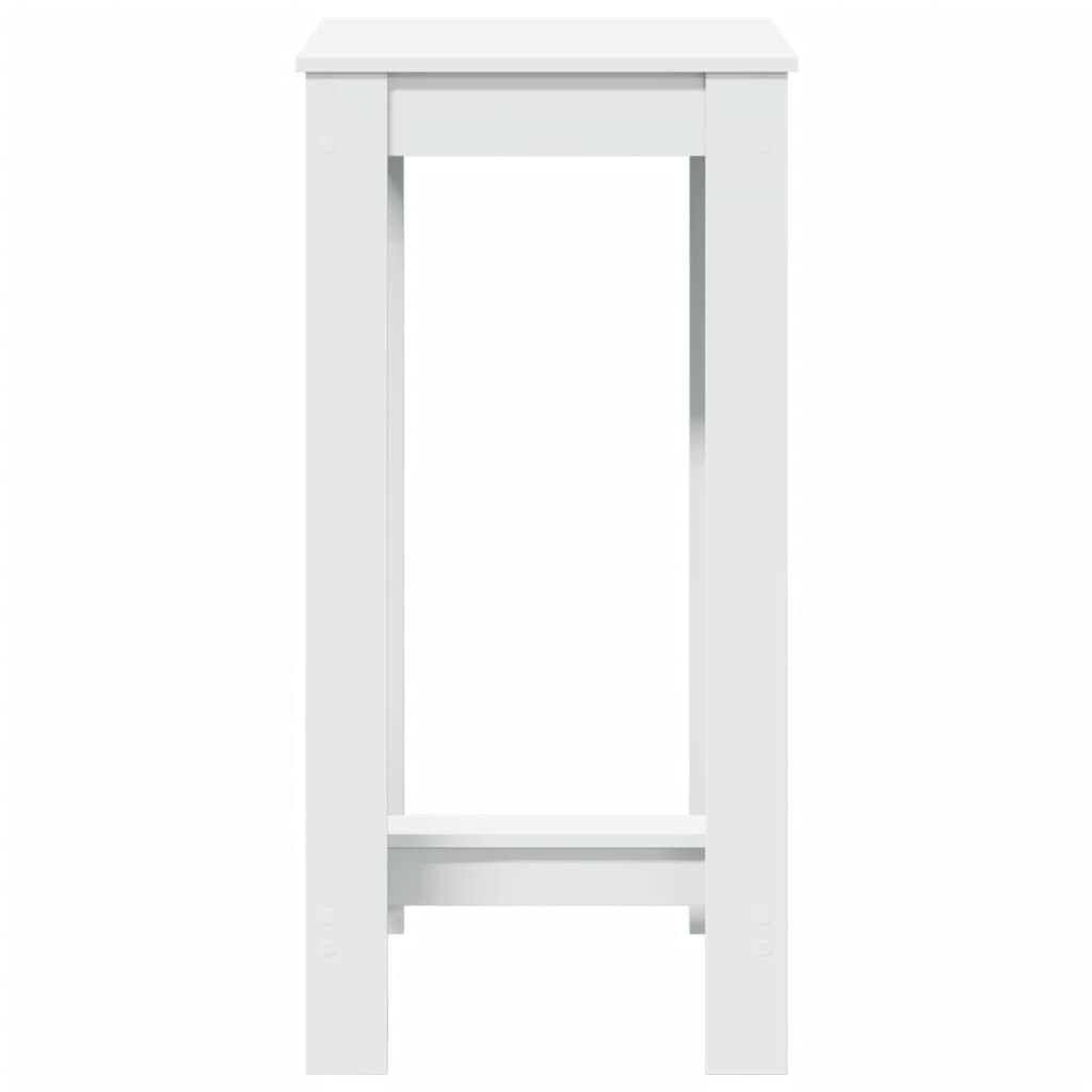 vidaXL Bar Table White 51x50x103,5 cm Engineered Wood