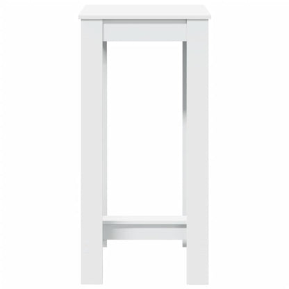 vidaXL Bar Table White 51x50x103,5 cm Engineered Wood
