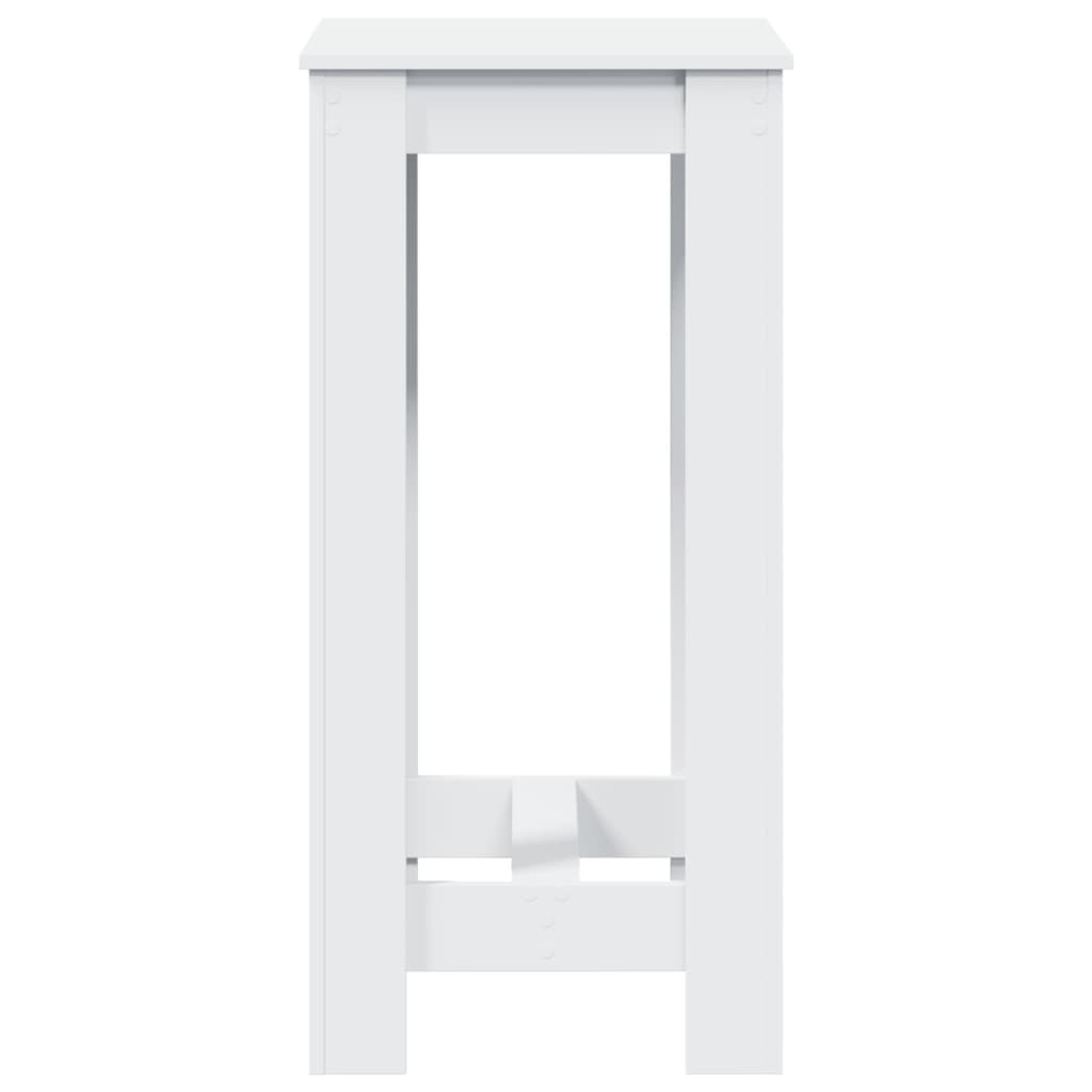 vidaXL Bar Table White 51x50x103,5 cm Engineered Wood