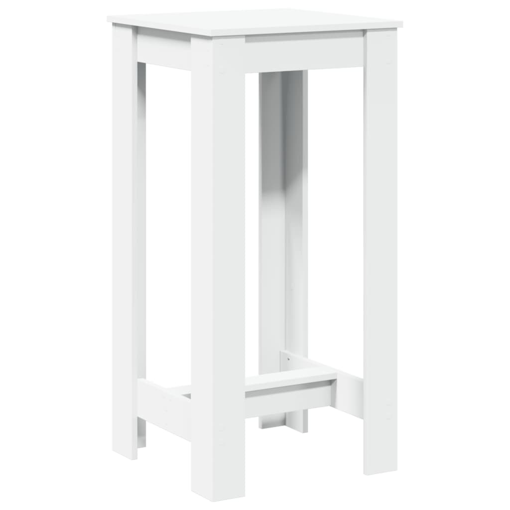 vidaXL Bar Table White 51x50x103,5 cm Engineered Wood