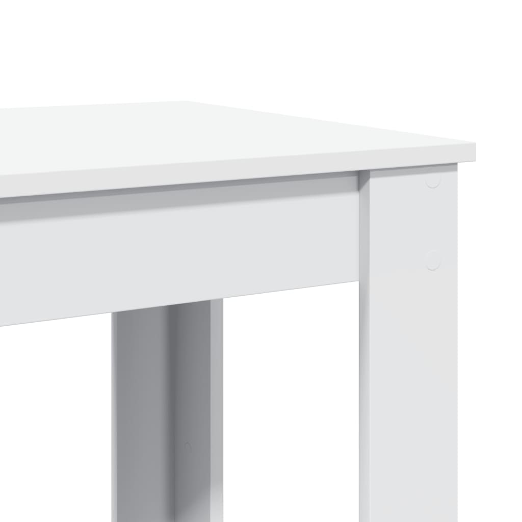 vidaXL Bar Table White 51x50x103,5 cm Engineered Wood