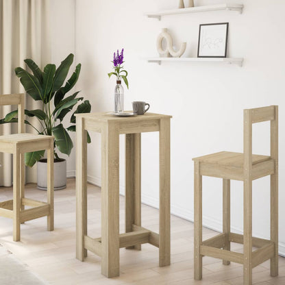 vidaXL Bar Table Sonoma Oak 51x50x103,5 cm Engineered Wood