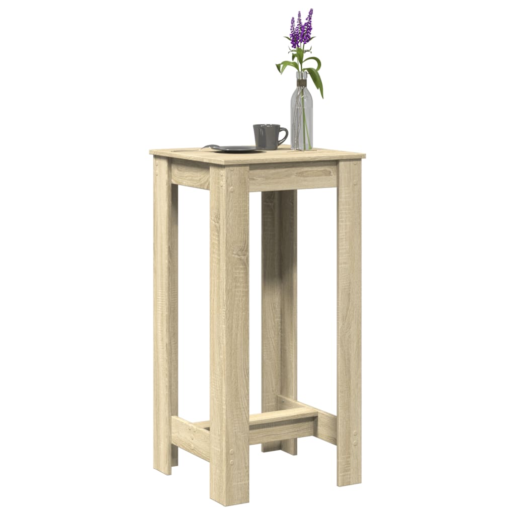 vidaXL Bar Table Sonoma Oak 51x50x103,5 cm Engineered Wood