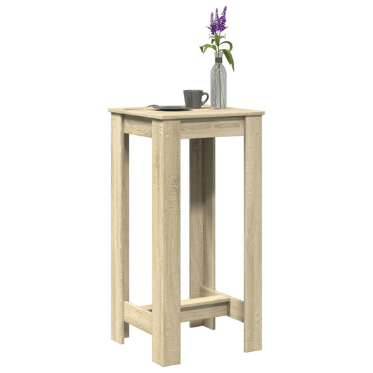vidaXL Bar Table Sonoma Oak 51x50x103,5 cm Engineered Wood