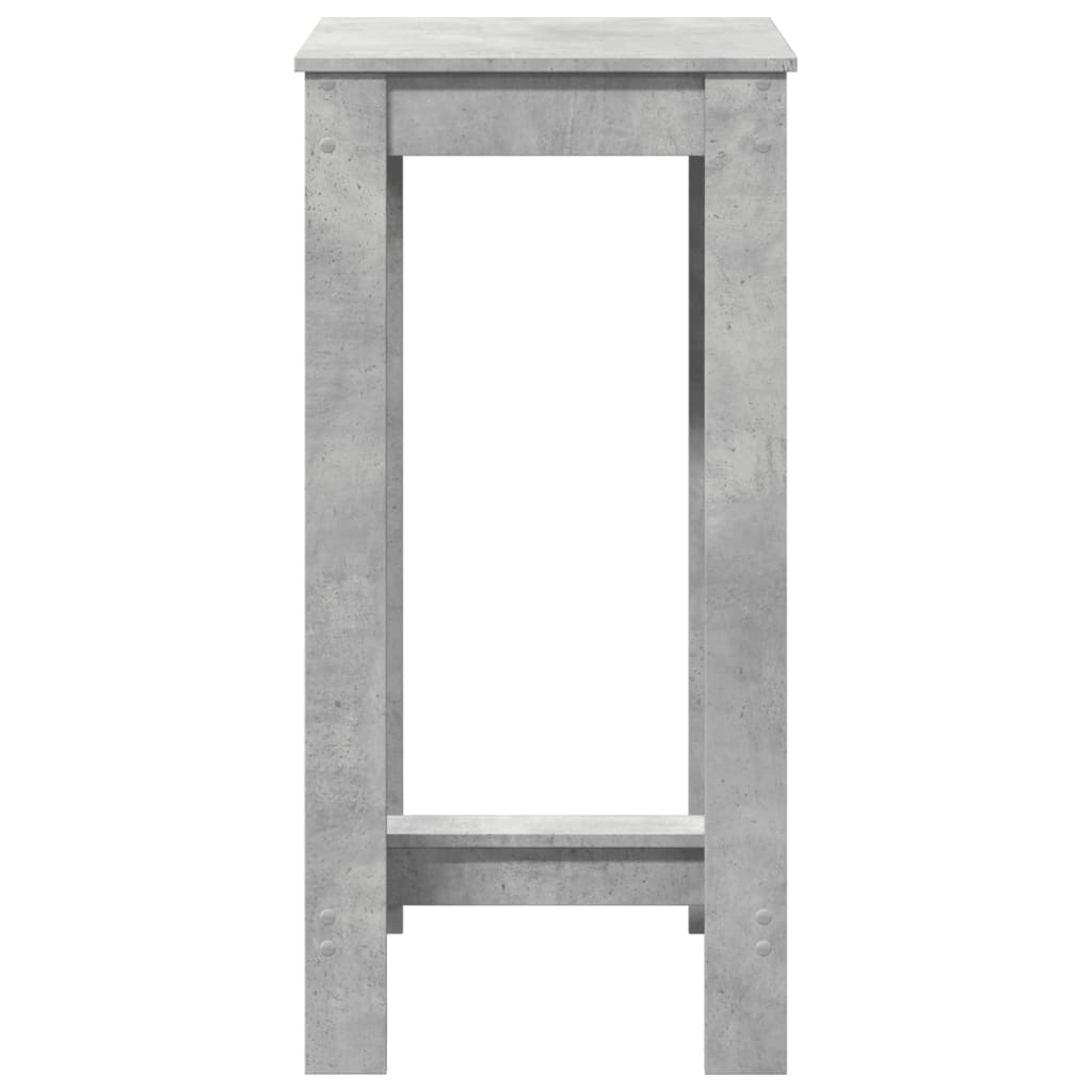 vidaXL Bar Table Concrete Grey 51x50x103.5 cm Engineered Wood