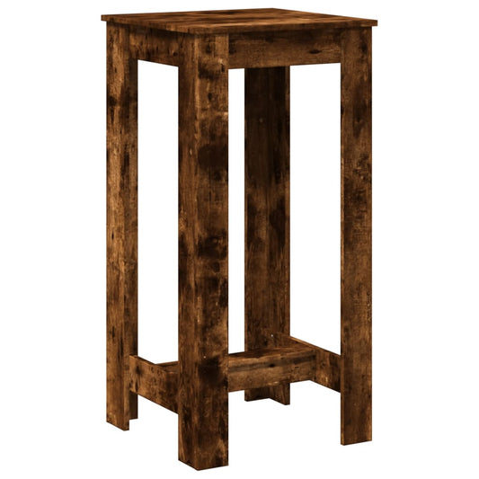 vidaXL Bar Table Smoked Oak 51x50x103,5 cm Engineered Wood