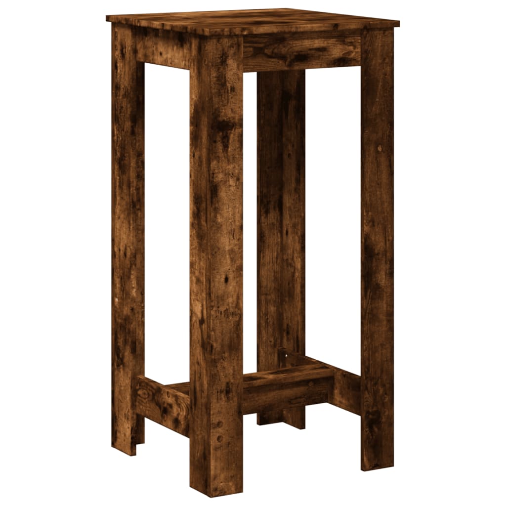 vidaXL Bar Table Smoked Oak 51x50x103,5 cm Engineered Wood