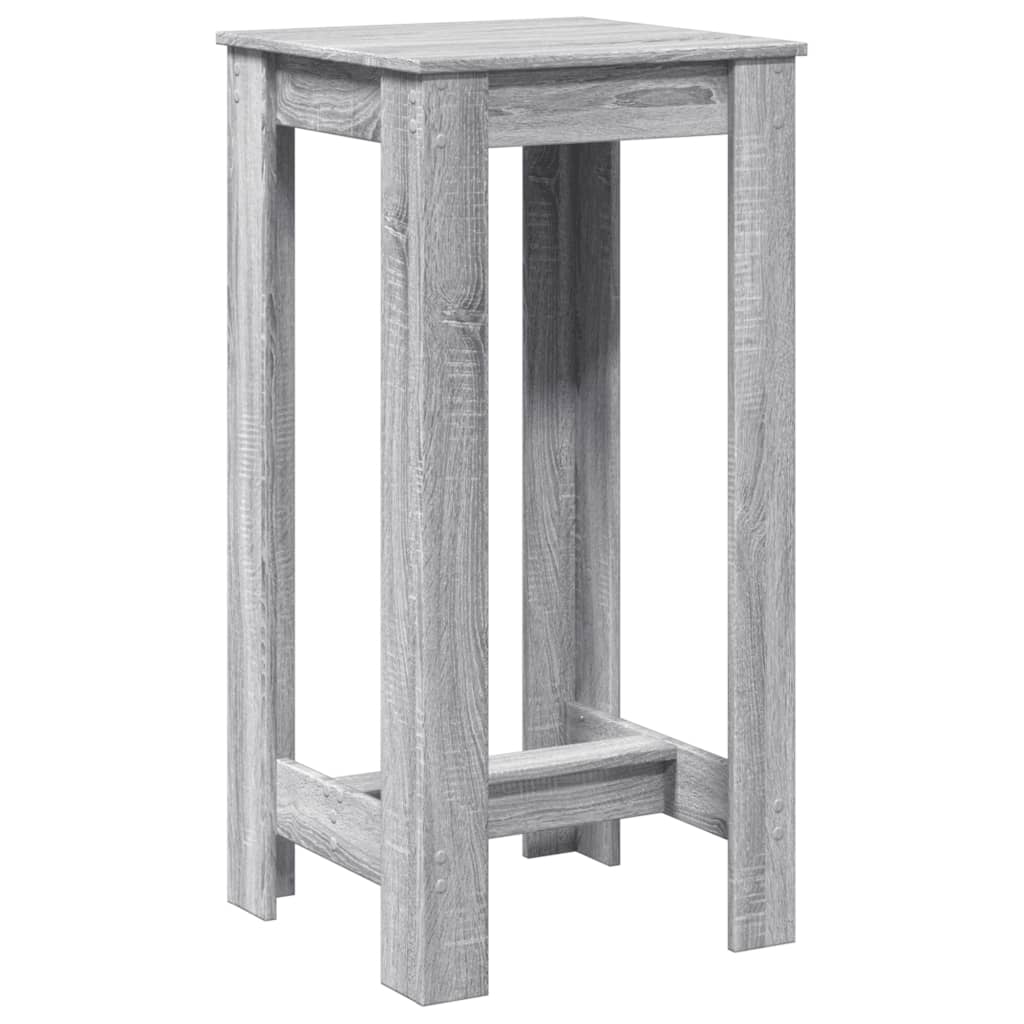 vidaXL Bar Table Grey Sonoma 51x50x103,5 cm Engineered Wood