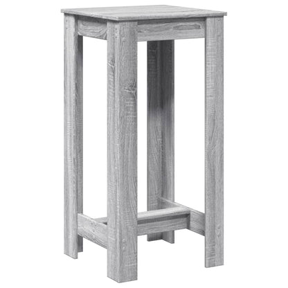 vidaXL Bar Table Grey Sonoma 51x50x103,5 cm Engineered Wood