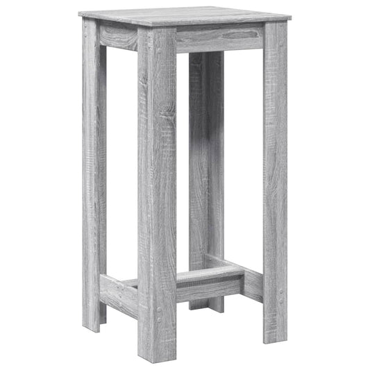 vidaXL Bar Table Grey Sonoma 51x50x103,5 cm Engineered Wood