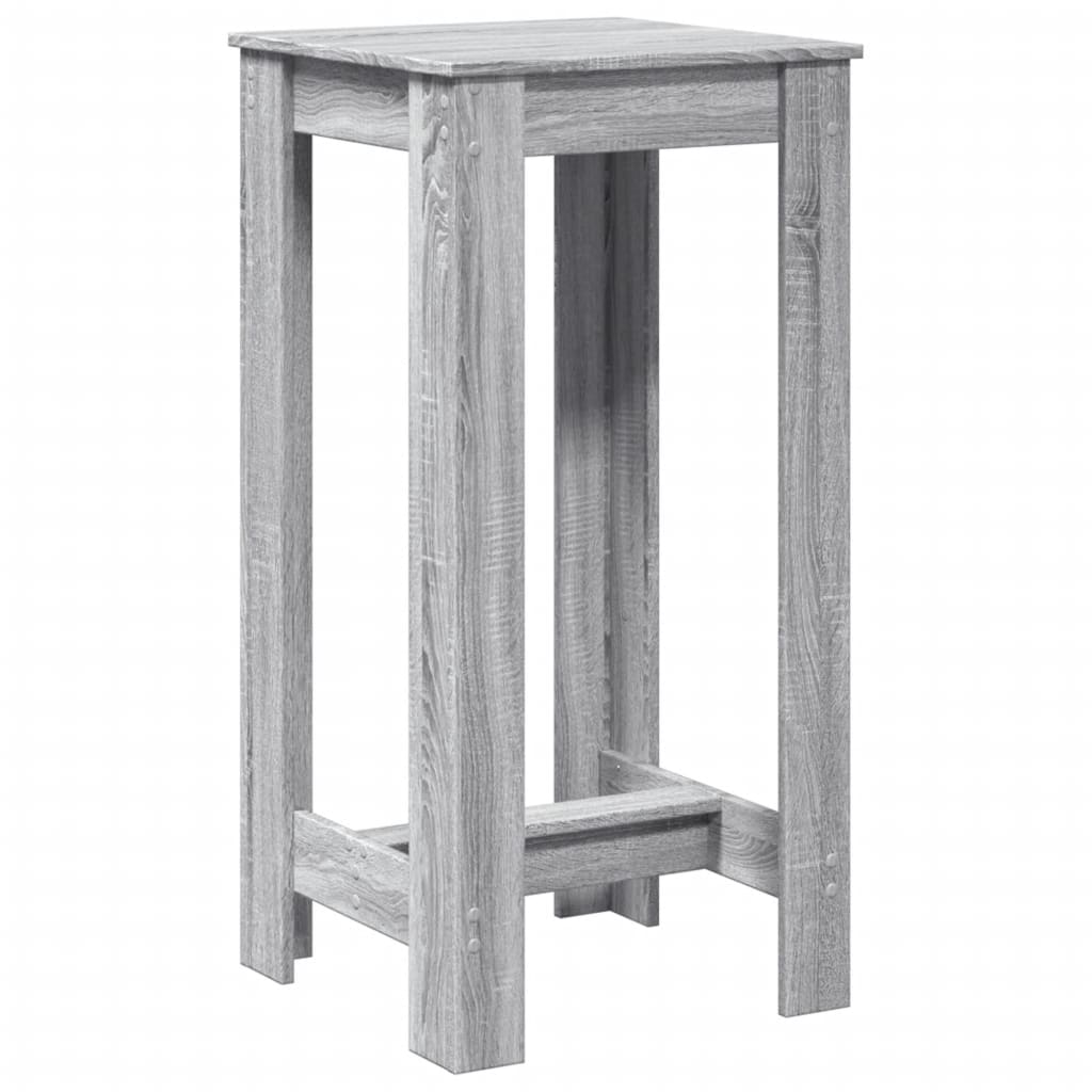 vidaXL Bar Table Grey Sonoma 51x50x103,5 cm Engineered Wood