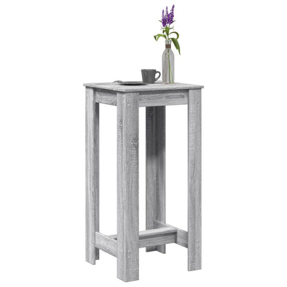 vidaXL Bar Table Grey Sonoma 51x50x103.5 cm Engineered Wood
