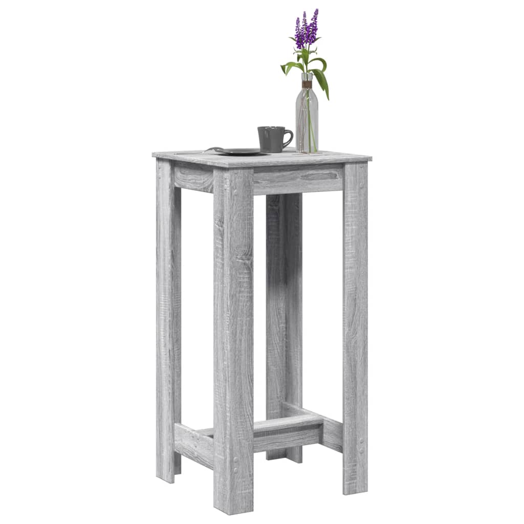 vidaXL Bar Table Grey Sonoma 51x50x103,5 cm Engineered Wood