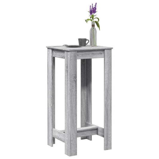 vidaXL Bar Table Grey Sonoma 51x50x103,5 cm Engineered Wood
