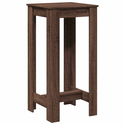 vidaXL Bar Table Brown Oak 51x50x103,5 cm Engineered Wood