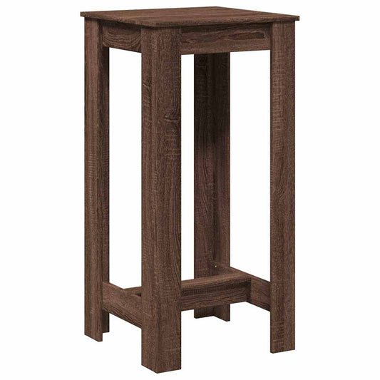 vidaXL Bar Table Brown Oak 51x50x103,5 cm Engineered Wood