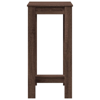 vidaXL Bar Table Brown Oak 51x50x103,5 cm Engineered Wood