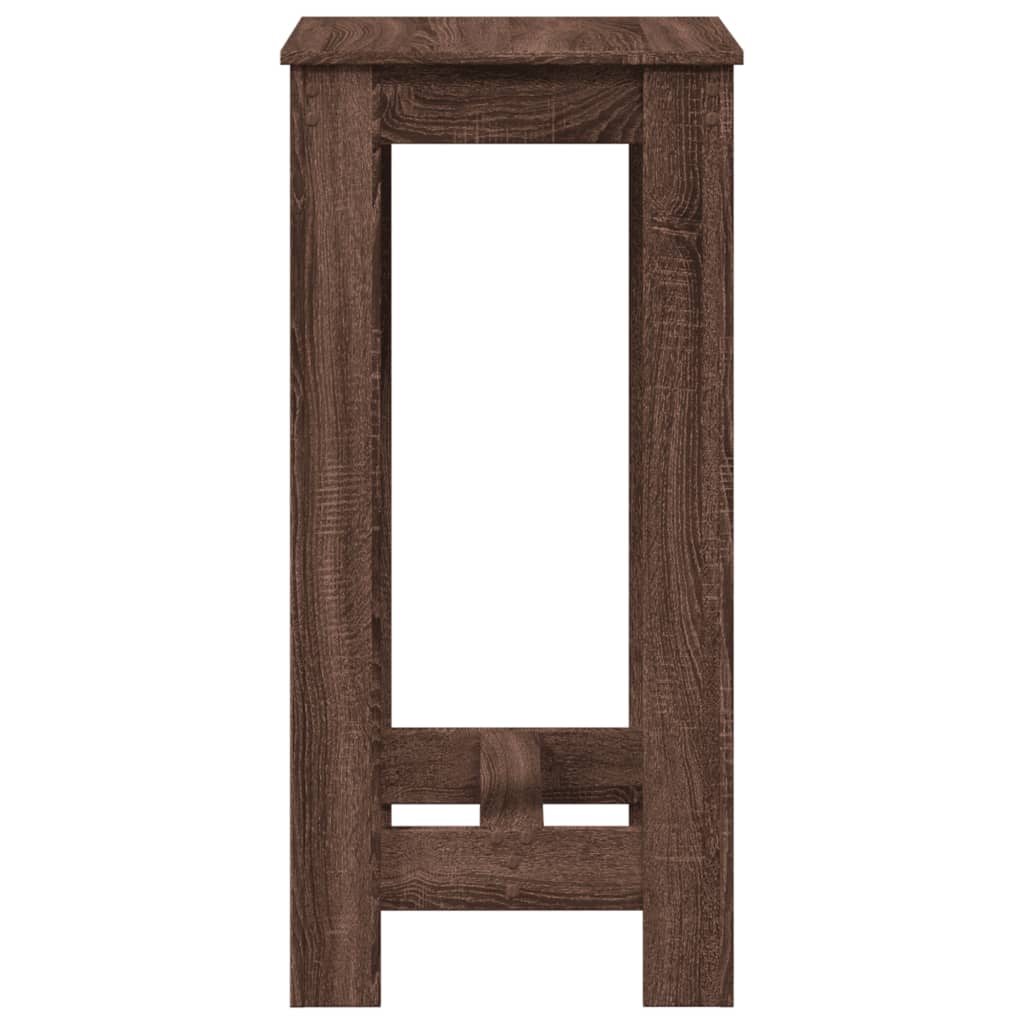 vidaXL Bar Table Brown Oak 51x50x103,5 cm Engineered Wood