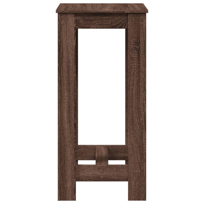 vidaXL Bar Table Brown Oak 51x50x103,5 cm Engineered Wood