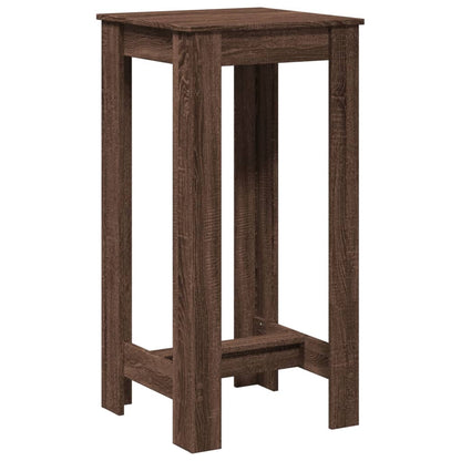 vidaXL Bar Table Brown Oak 51x50x103,5 cm Engineered Wood