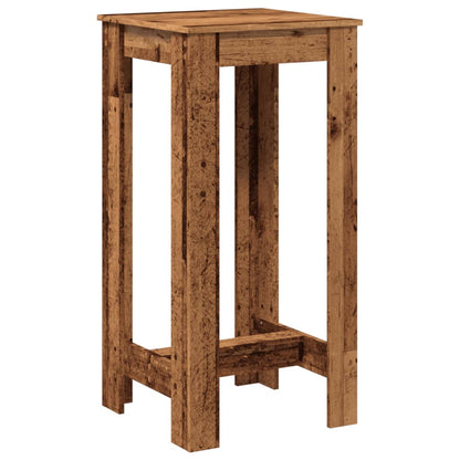 vidaXL Bar Table Old Wood 51x50x103,5 cm Engineered Wood