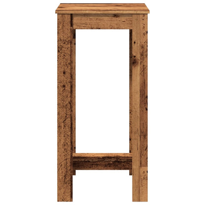 vidaXL Bar Table Old Wood 51x50x103,5 cm Engineered Wood