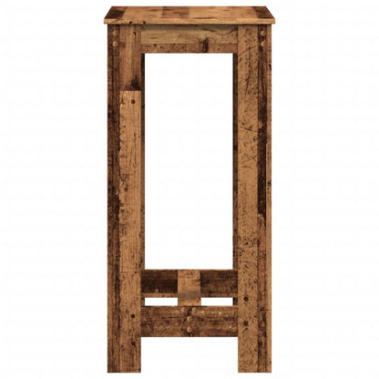 vidaXL Bar Table Old Wood 51x50x103,5 cm Engineered Wood