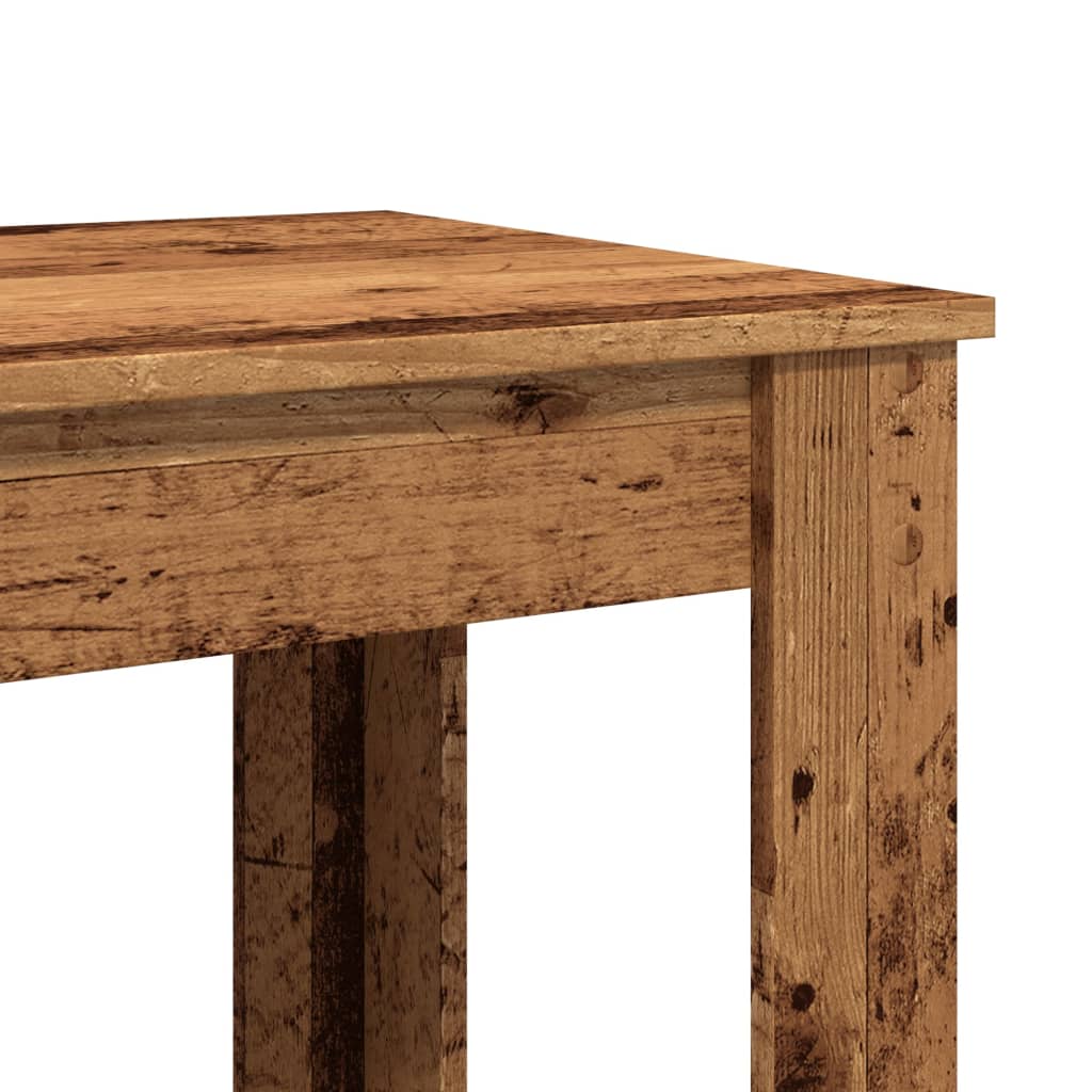 vidaXL Bar Table Old Wood 51x50x103,5 cm Engineered Wood