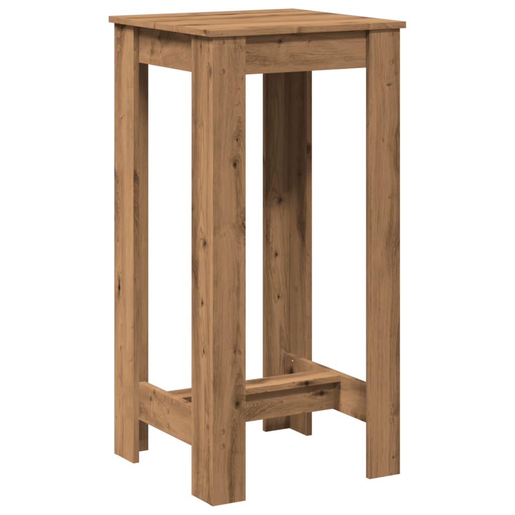 vidaXL Bar Table Artisan Oak 51x50x103,5 cm Engineered Wood