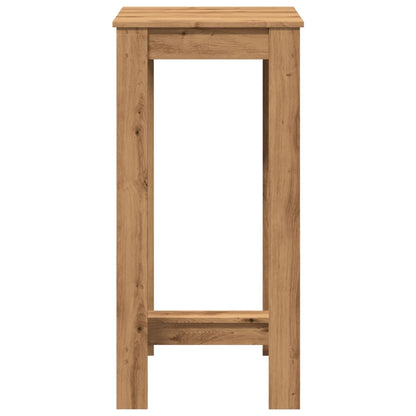 vidaXL Bar Table Artisan Oak 51x50x103.5 cm Engineered Wood